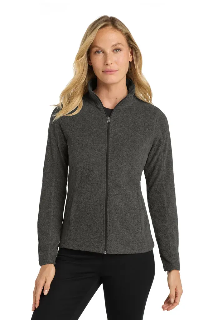 Port Authority® Women's Heather Microfleece Full-Zip Jacket. L235 - additional view 5