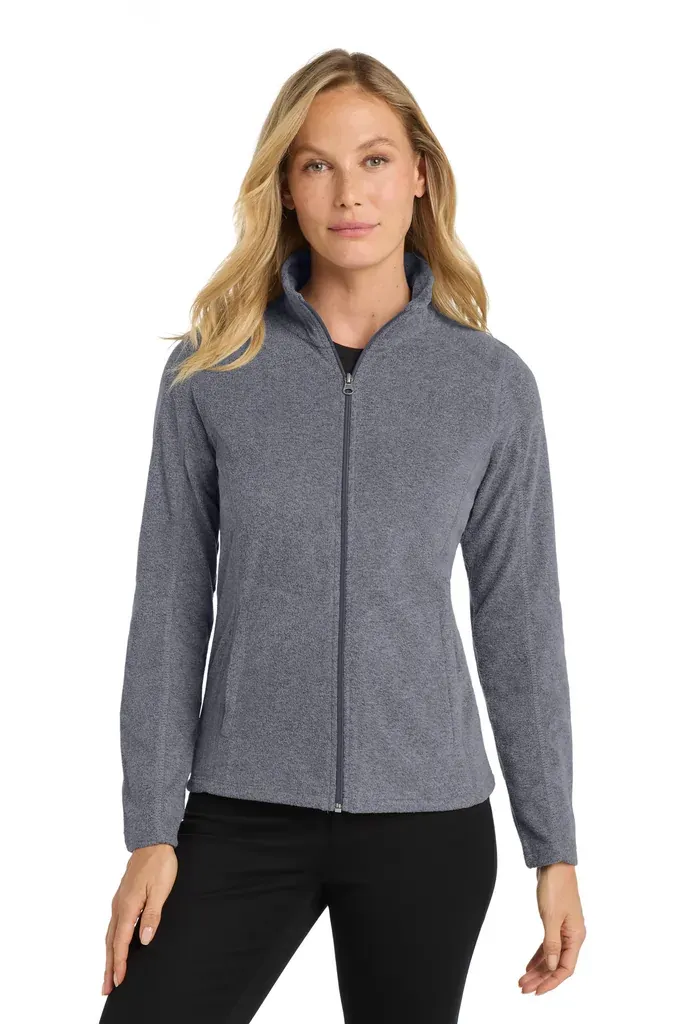 Port Authority® Women's Heather Microfleece Full-Zip Jacket. L235 - additional view 4