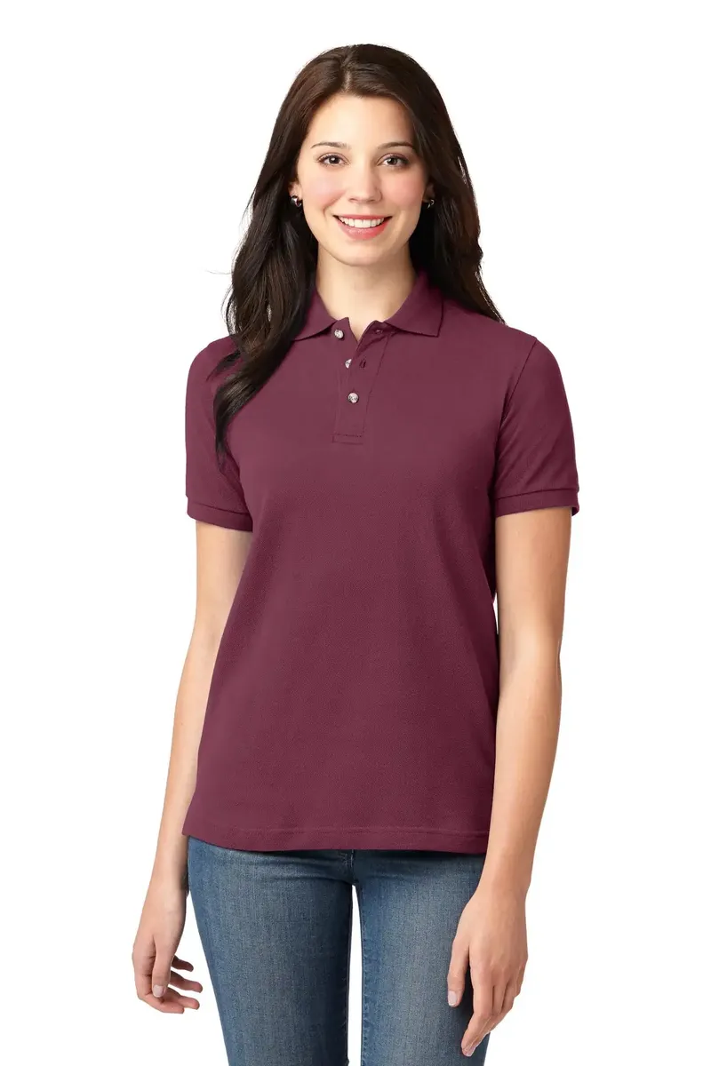 Port Authority® Women's Heavyweight Cotton Pique Polo. L420