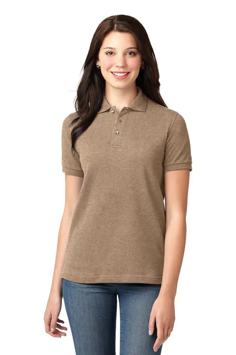 Port Authority® Women's Heavyweight Cotton Pique Polo.  L420 - additional view 9