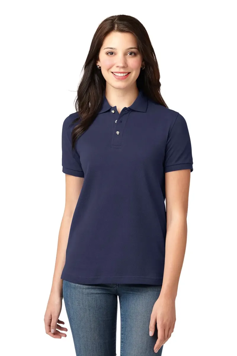 Port Authority® Women's Heavyweight Cotton Pique Polo.  L420 - additional view 5