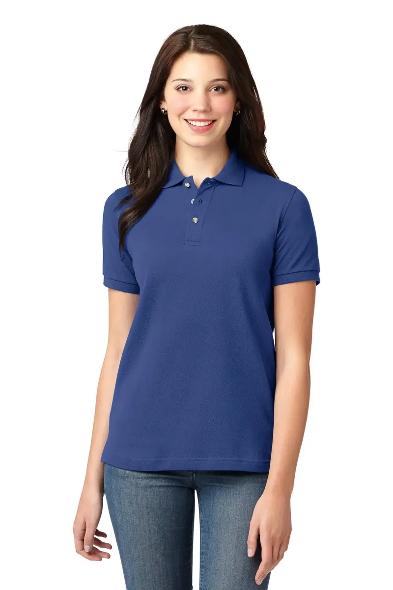 Port Authority® Women's Heavyweight Cotton Pique Polo.  L420 - additional view 7