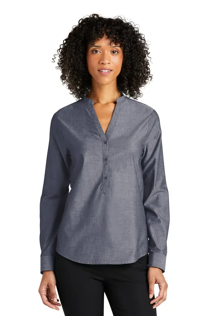 Port Authority® Women's Long Sleeve Chambray Easy Care Shirt LW382