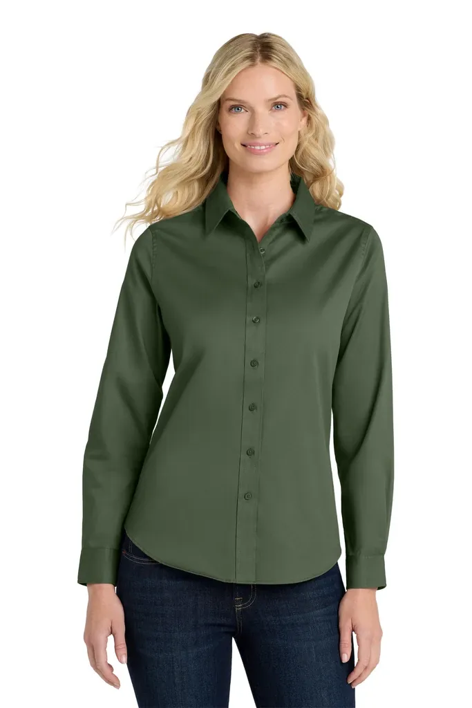 Port Authority® Women's Long Sleeve Easy Care Shirt.  L608 - additional view 3