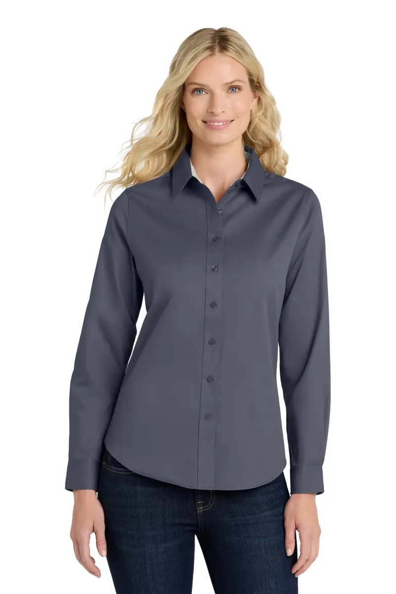 Port Authority® Women's Long Sleeve Easy Care Shirt.  L608 - additional view 1