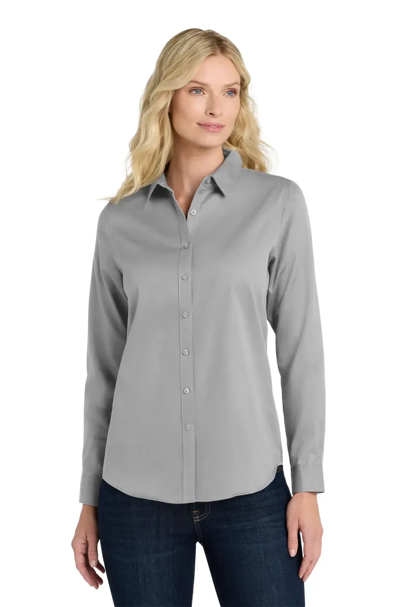 Port Authority® Women's Long Sleeve SuperPro ReactTwill Shirt. LW808 - additional view 12