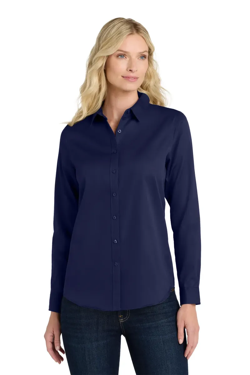 Port Authority® Women's Long Sleeve SuperPro ReactTwill Shirt. LW808 - additional view 16