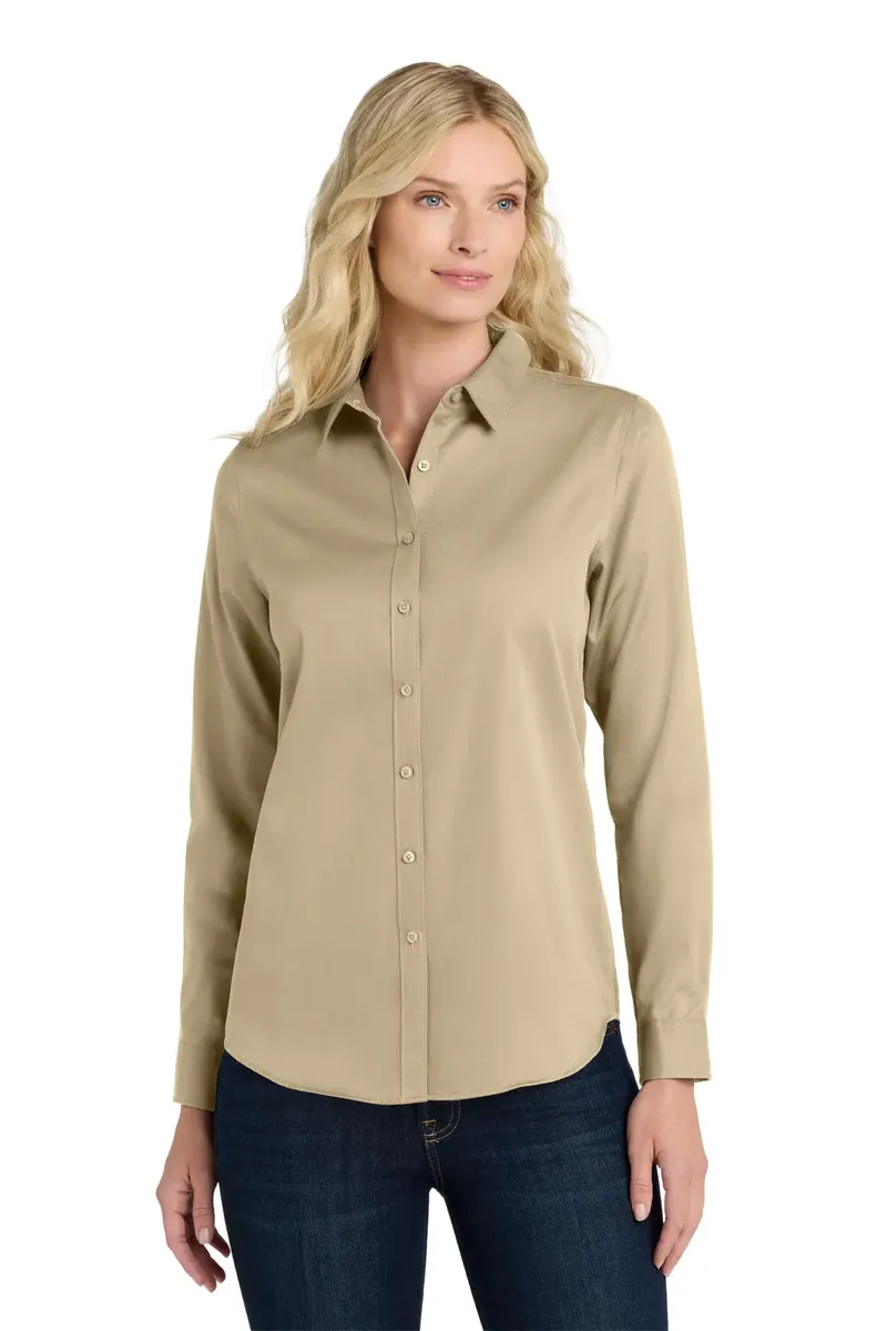 Port Authority® Women's Long Sleeve SuperPro ReactTwill Shirt. LW808 - additional view 11