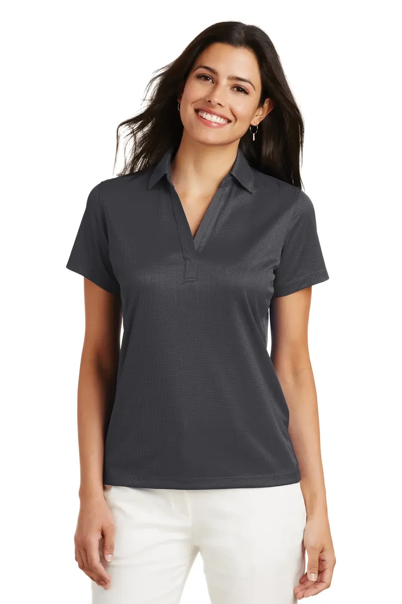 Port Authority® Women's Performance Fine Jacquard Polo. L528 - additional view 2