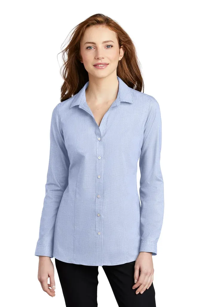 Port Authority ® Women's Pincheck Easy Care Shirt LW645 - additional view 1