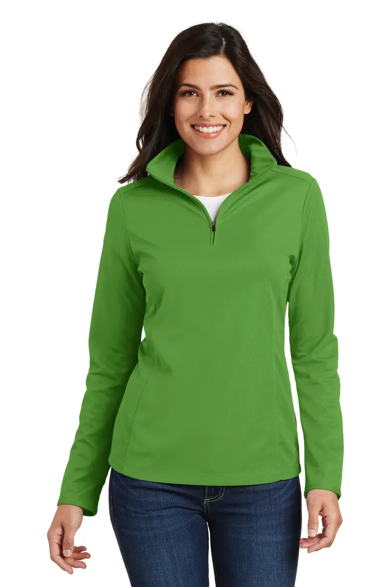 Port Authority® Women's Pinpoint Mesh 1/2-Zip . L806 - additional view 5