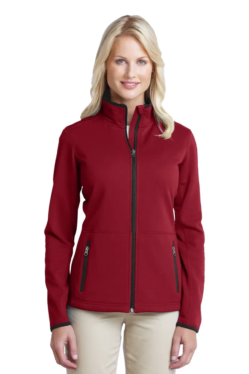 Port Authority® Women's Pique Fleece Jacket. L222 - additional view 2