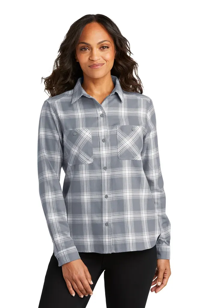 Port Authority® Women's Plaid Flannel Shirt LW669 - additional view 1
