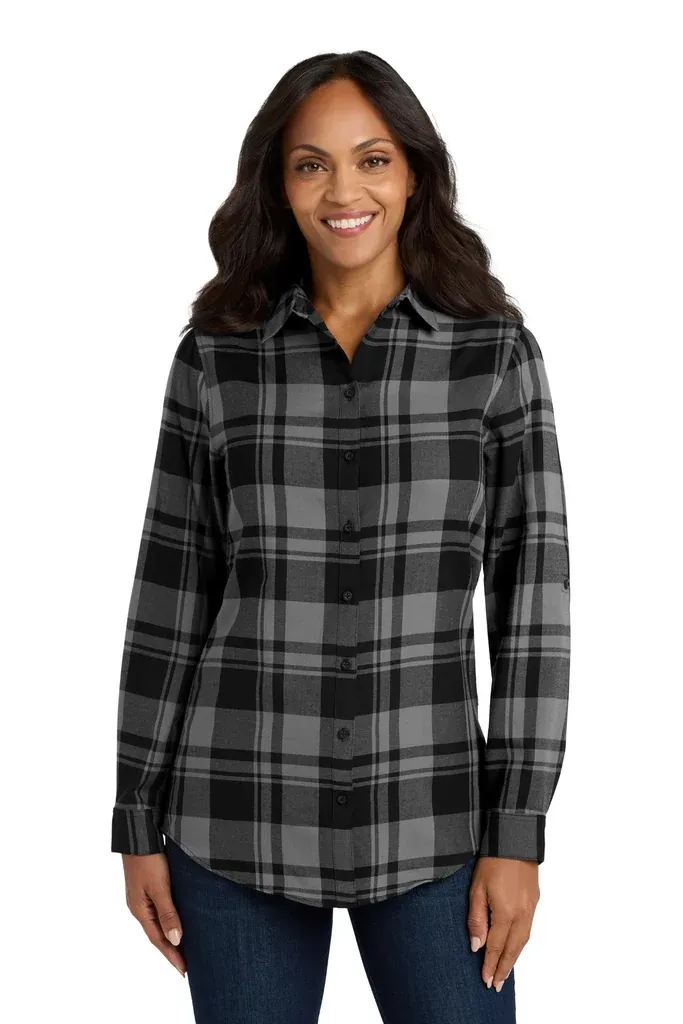 Port Authority® Women's Plaid Flannel Tunic . LW668 - additional view 5
