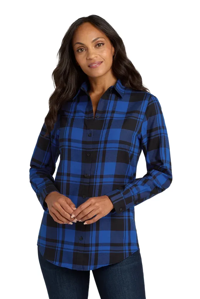 Port Authority® Women's Plaid Flannel Tunic . LW668 - additional view 4