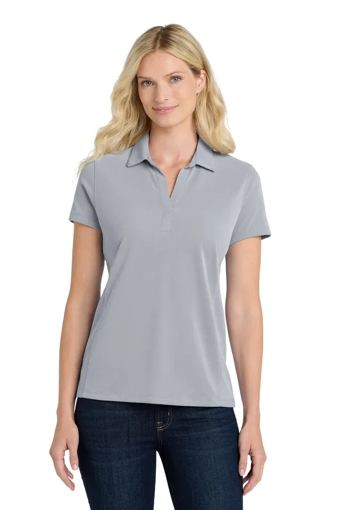 Port Authority ® Women's Poly Oxford Pique Polo. LK582 - additional view 1