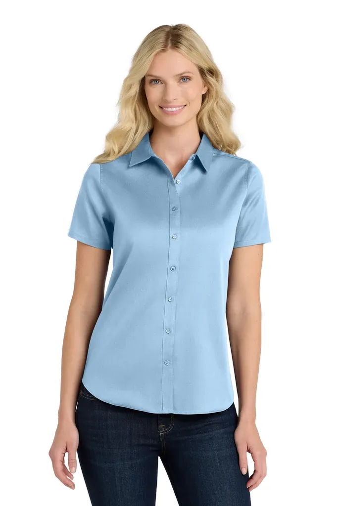 Port Authority® Women's Short Sleeve SuperPro ReactTwill Shirt. LW809 - additional view 9