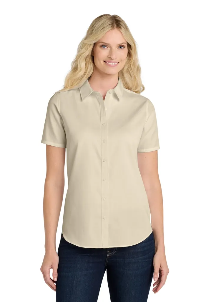 Port Authority® Women's Short Sleeve SuperPro ReactTwill Shirt. LW809 - additional view 13