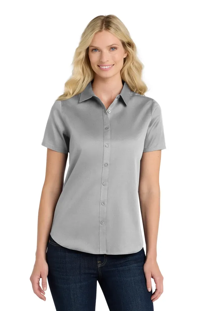 Port Authority® Women's Short Sleeve SuperPro ReactTwill Shirt. LW809 - additional view 12