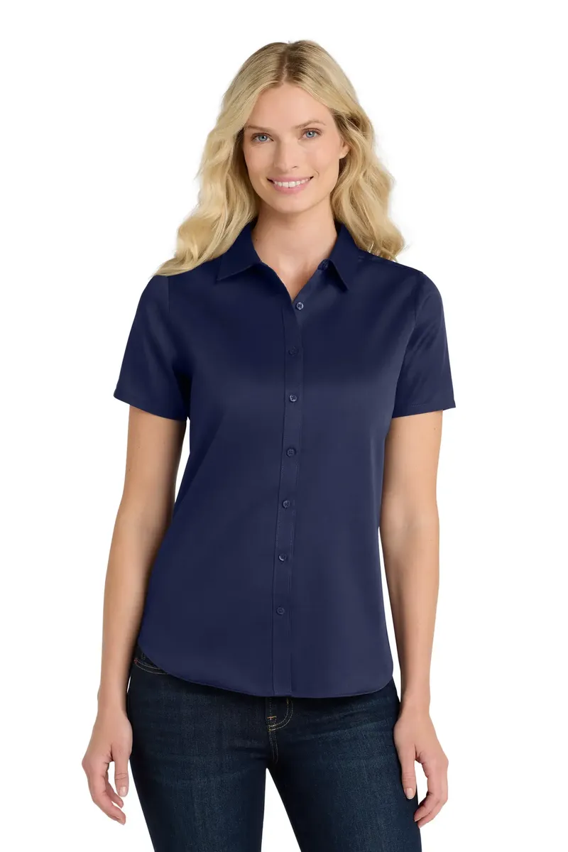 Port Authority® Women's Short Sleeve SuperPro ReactTwill Shirt. LW809 - additional view 15