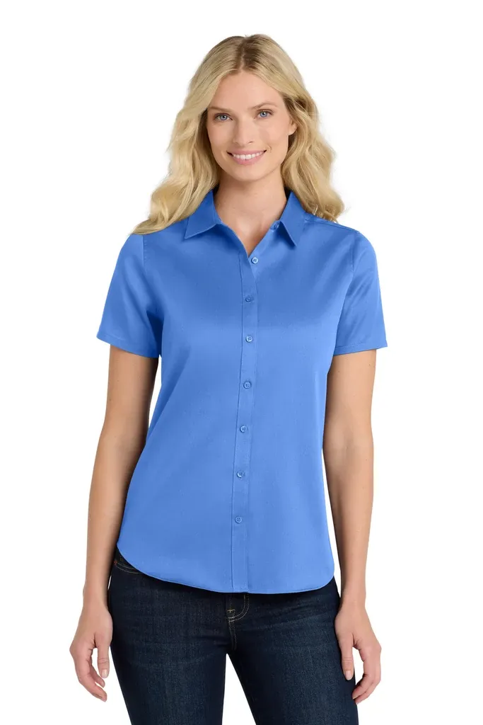 Port Authority® Women's Short Sleeve SuperPro ReactTwill Shirt. LW809 - additional view 10
