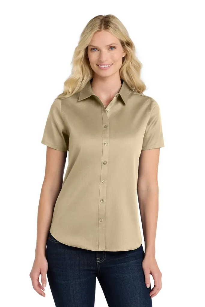 Port Authority® Women's Short Sleeve SuperPro ReactTwill Shirt. LW809 - additional view 14