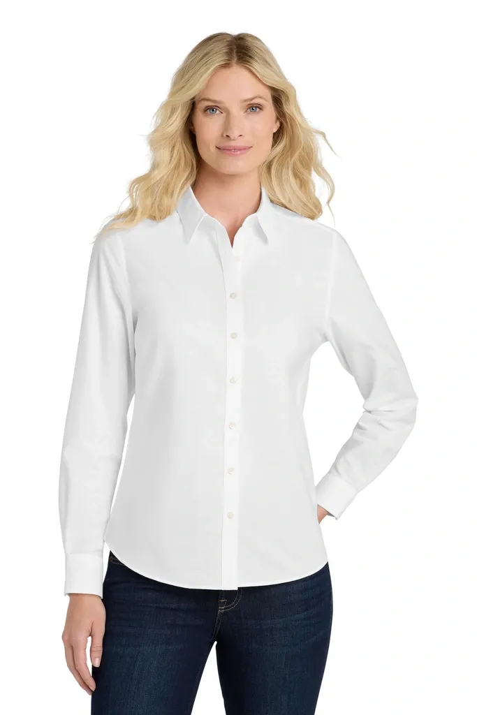 Port Authority® Women's SuperPro Oxford Shirt. L658 - additional view 1