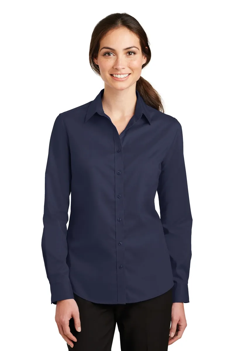 Port Authority® Women's SuperPro Twill Shirt. L663 - additional view 7