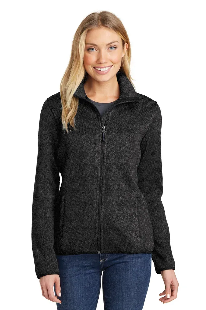 Port Authority® Women's Sweater Fleece Jacket. L232 - additional view 1
