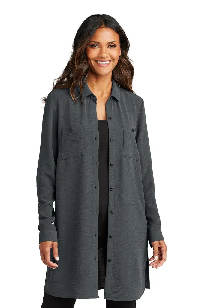 Port Authority® Women's Textured Crepe Long Tunic LW715 - additional view 1