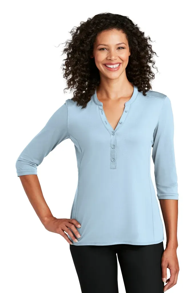 Port Authority ®  Women's UV Choice Pique Henley LK750 - additional view 6