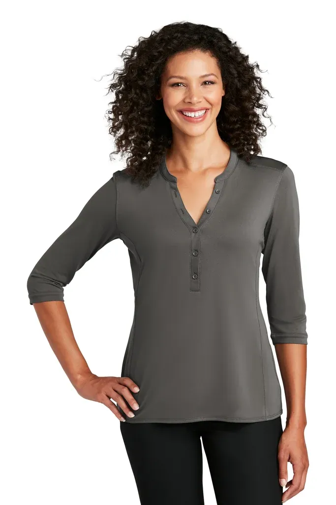 Port Authority ®  Women's UV Choice Pique Henley LK750 - additional view 5