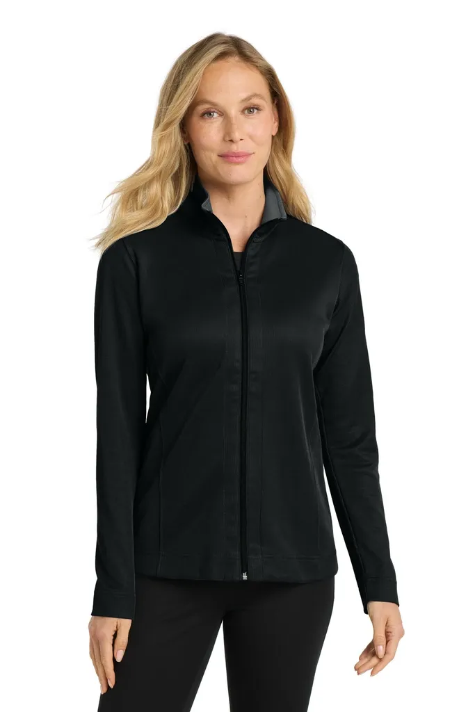 Port Authority® Women's Vertical Texture Full-Zip Jacket. L805 - additional view 1