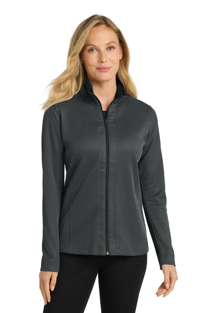 Port Authority® Women's Vertical Texture Full-Zip Jacket. L805 - additional view 2