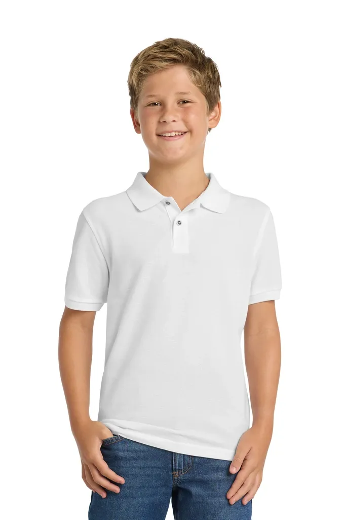 Port Authority® Youth Silk Touch Polo.  Y500 - additional view 2