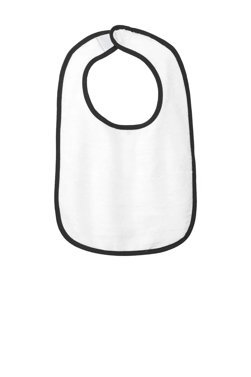 Rabbit Skins Infant Contrast Trim Terry Bib. RS1003 - additional view 6