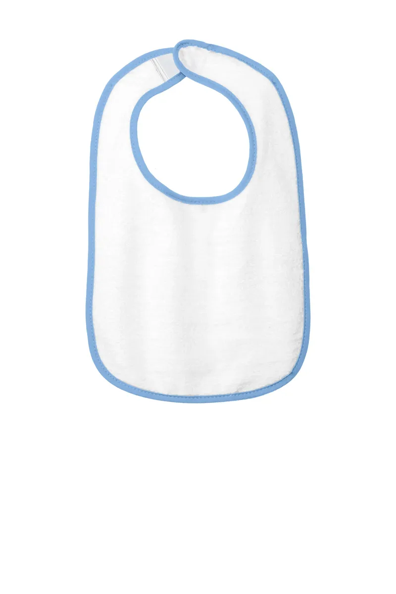Rabbit Skins Infant Contrast Trim Terry Bib. RS1003 - additional view 2