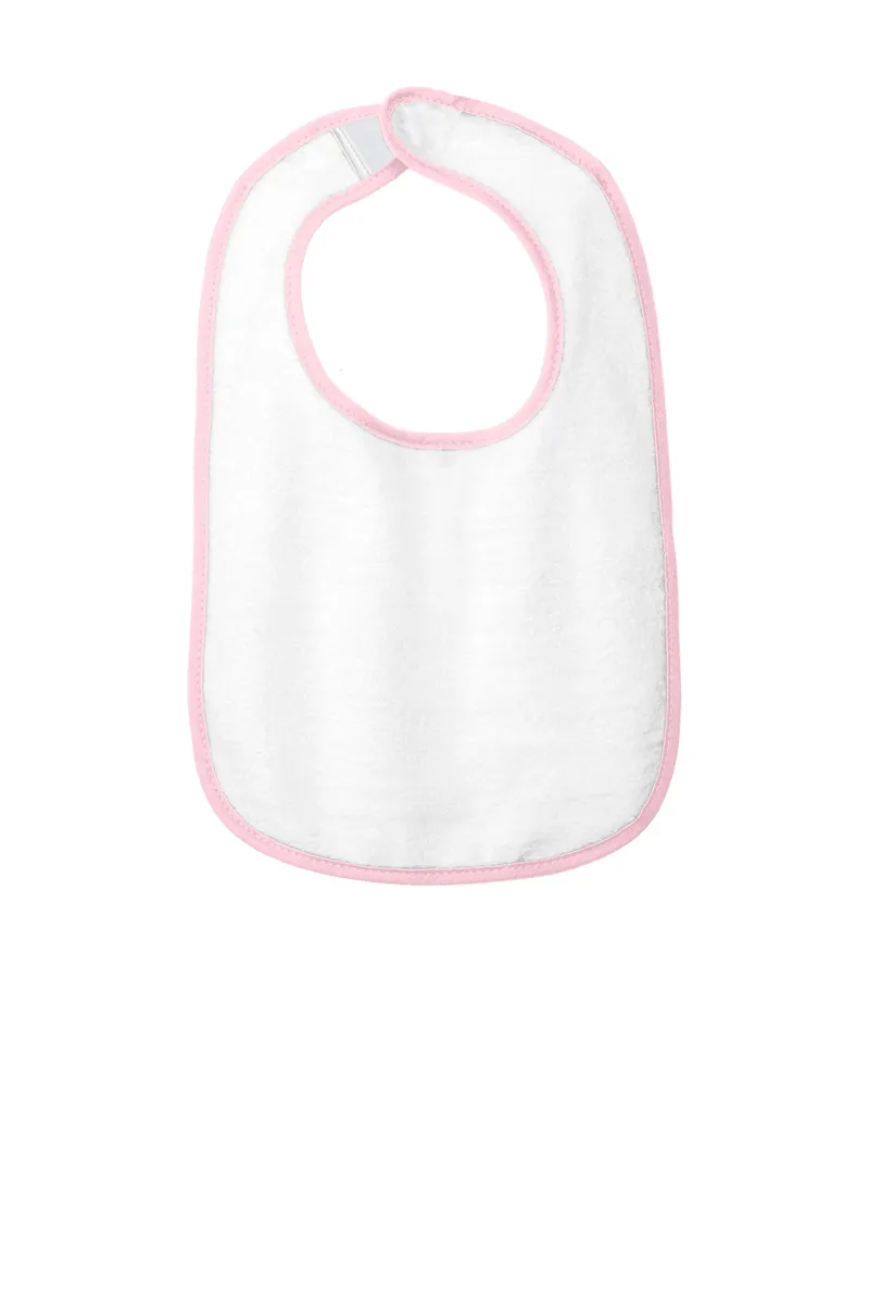 Rabbit Skins Infant Contrast Trim Terry Bib. RS1003 - additional view 5