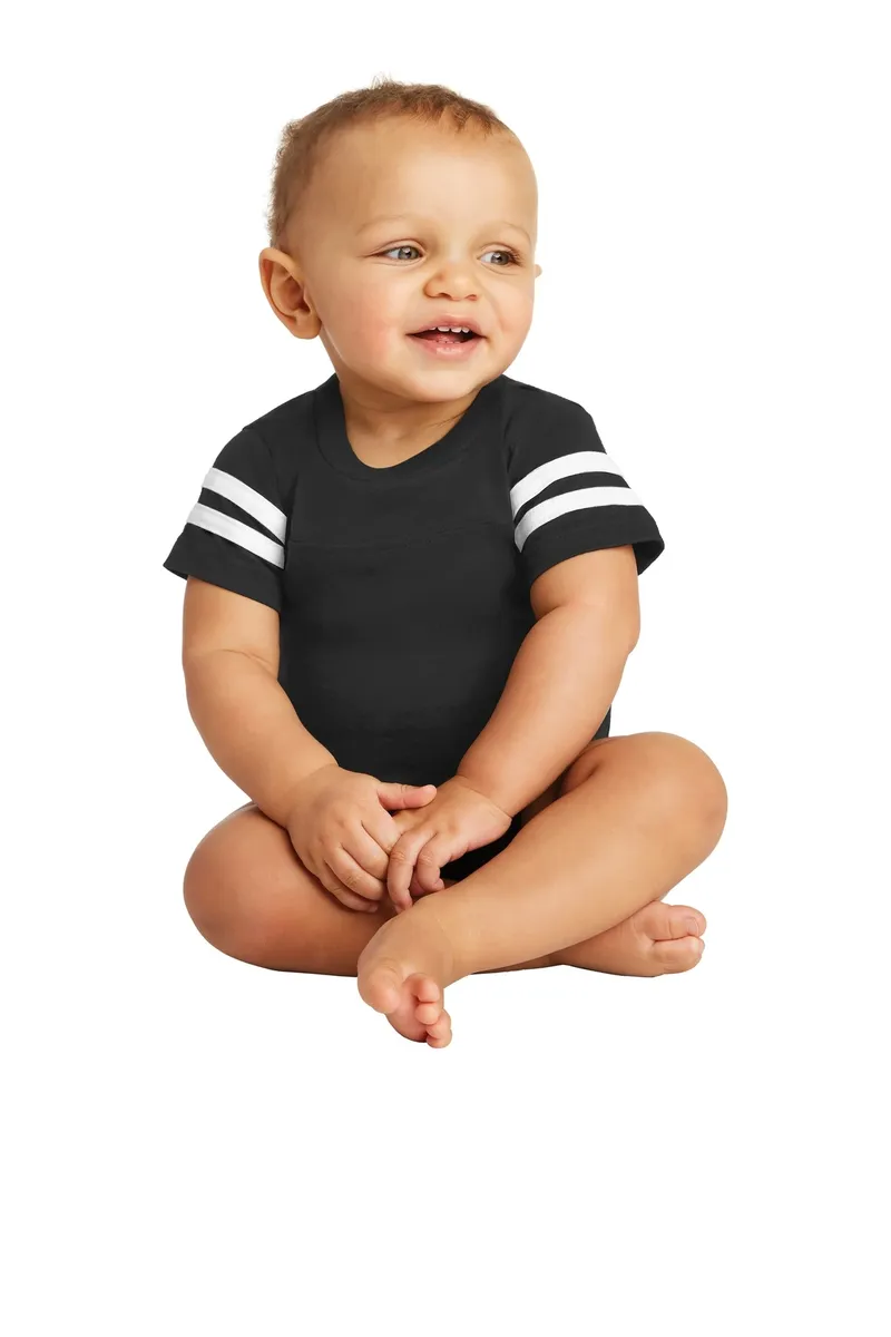 Rabbit Skins Infant Football Fine Jersey Bodysuit. RS4437 - additional view 4