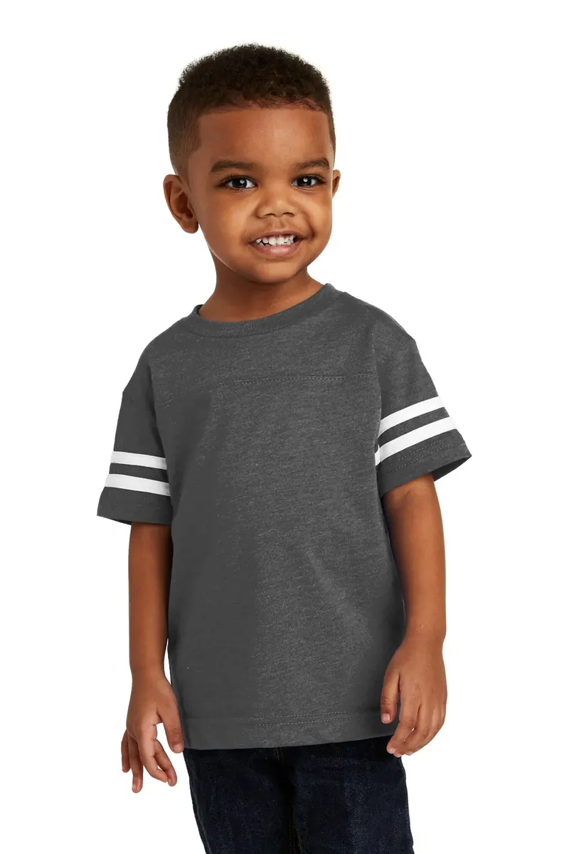 Rabbit Skins Toddler Football Fine Jersey Tee. RS3037 - additional view 3