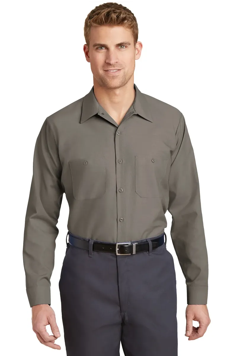 Red Kap® Long Size  Long Sleeve Industrial Work Shirt. SP14LONG - additional view 1