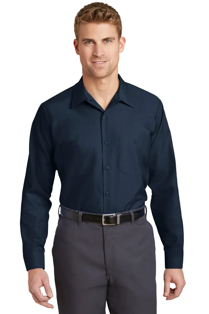 Red Kap® Long Size  Long Sleeve Industrial Work Shirt. SP14LONG - additional view 5