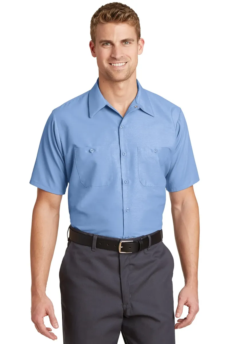 Red Kap® Long Size  Short Sleeve Industrial Work Shirt. SP24LONG