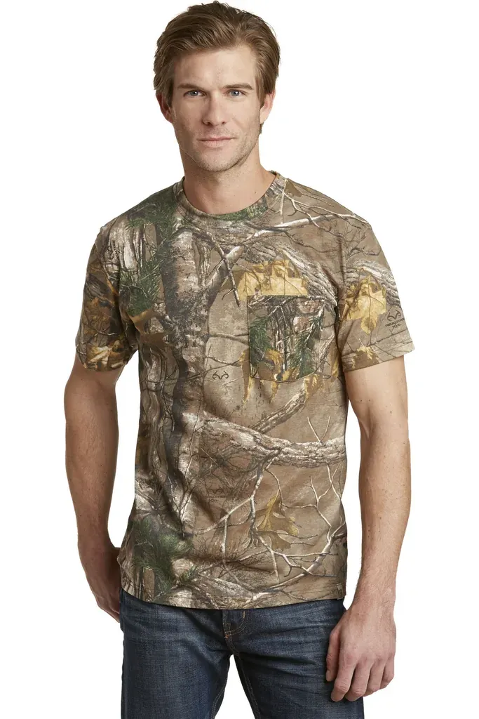 Russell Outdoors™ - Realtree® Explorer 100% Cotton T-Shirt with Pocket. S021R - additional view 1