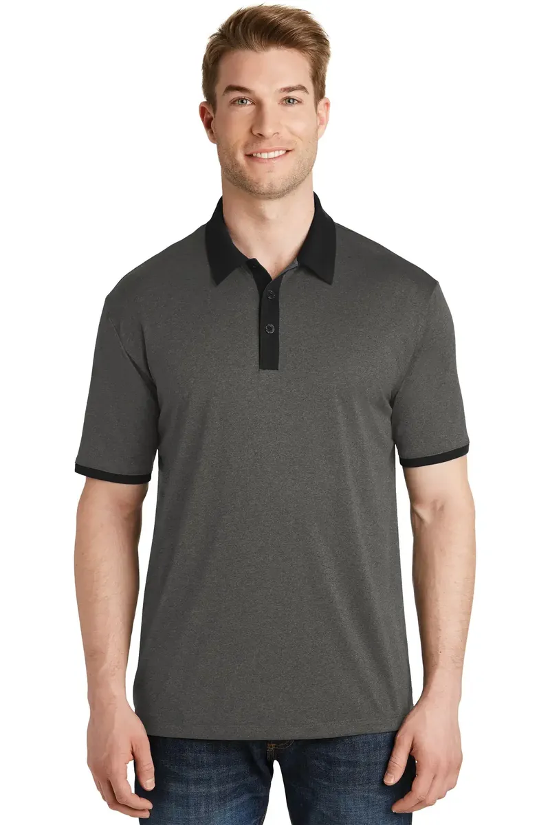 DISCONTINUED Sport-Tek® Heather Contender Contrast Polo. ST667 - additional view 3