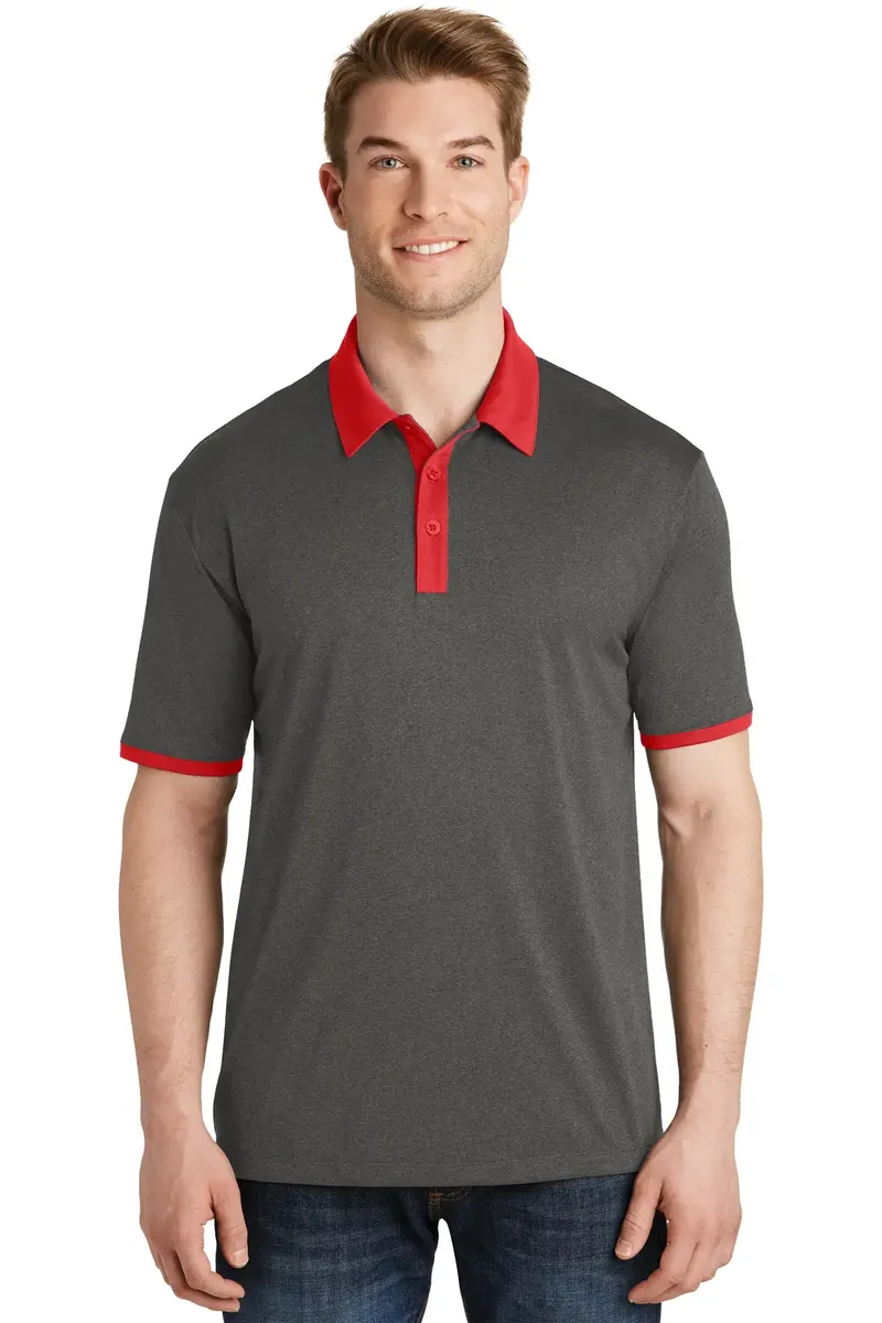 DISCONTINUED Sport-Tek® Heather Contender Contrast Polo. ST667