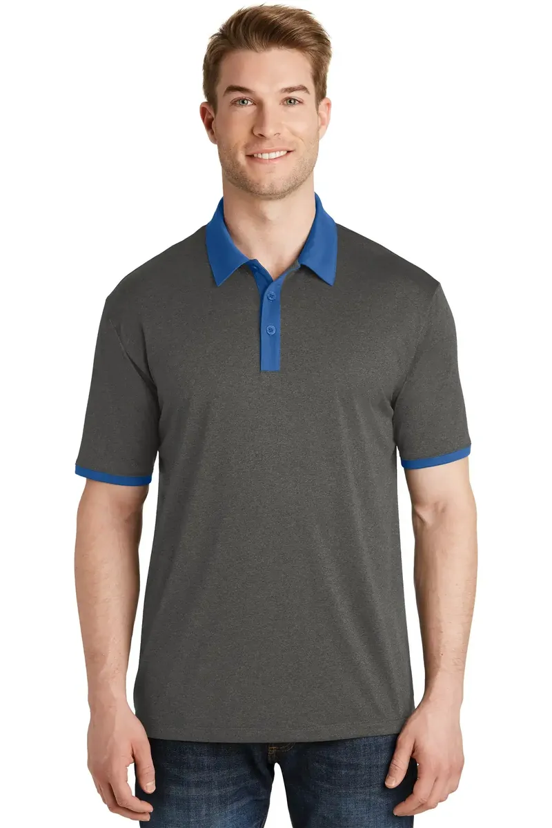 DISCONTINUED Sport-Tek® Heather Contender Contrast Polo. ST667 - additional view 2