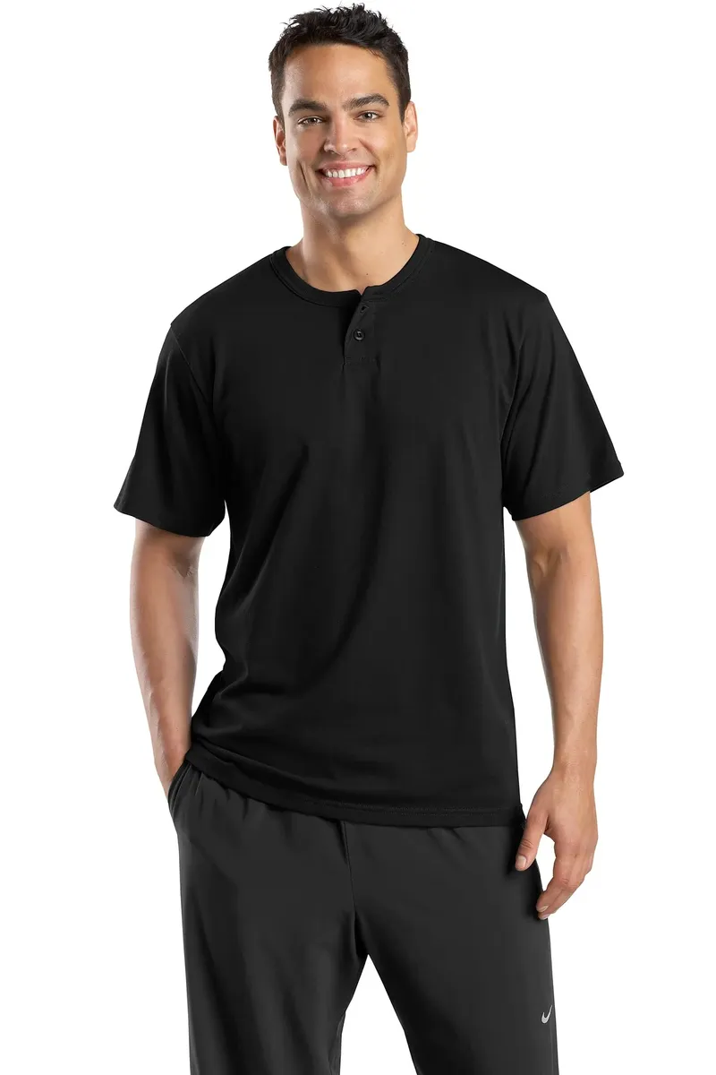 DISCONTINUED Sport-Tek® Short Sleeve Henley.  T210 - additional view 2