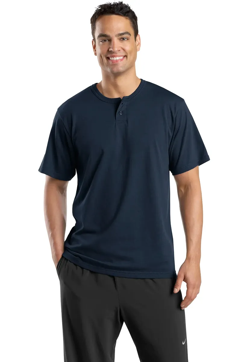 DISCONTINUED Sport-Tek® Short Sleeve Henley.  T210 - additional view 4