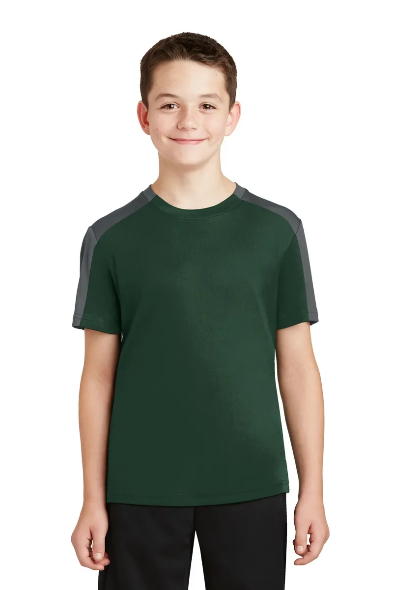 DISCONTINUED Sport-Tek® Youth PosiCharge® Competitor Sleeve-Blocked Tee. YST354 - additional view 6